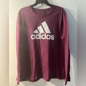 Adidas Women’s Burgundy Long Sleeve Tee